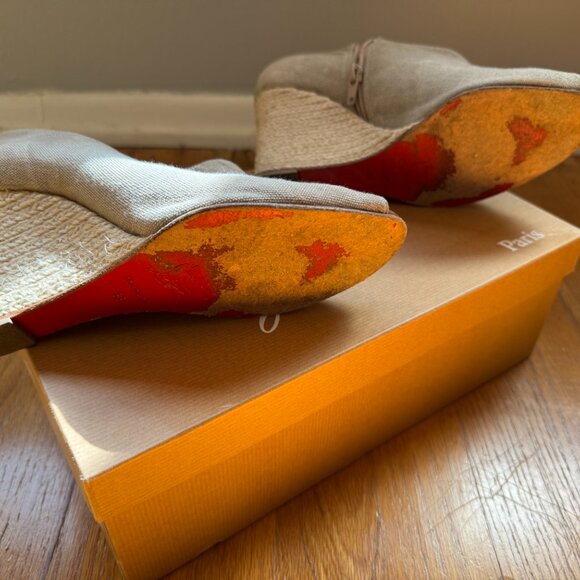 Christian Louboutin Corazon 85 Canvas booties - size 38 - Picture 8 of 8